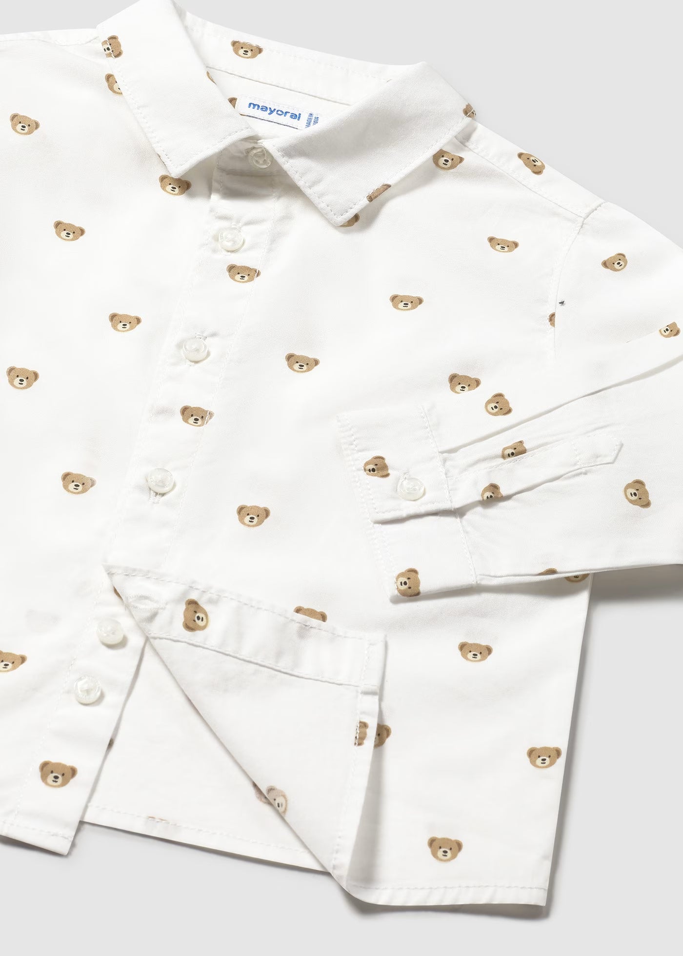 Conjunto Camisa Estampada de Osos y Pantalón de Pana | Mayoral