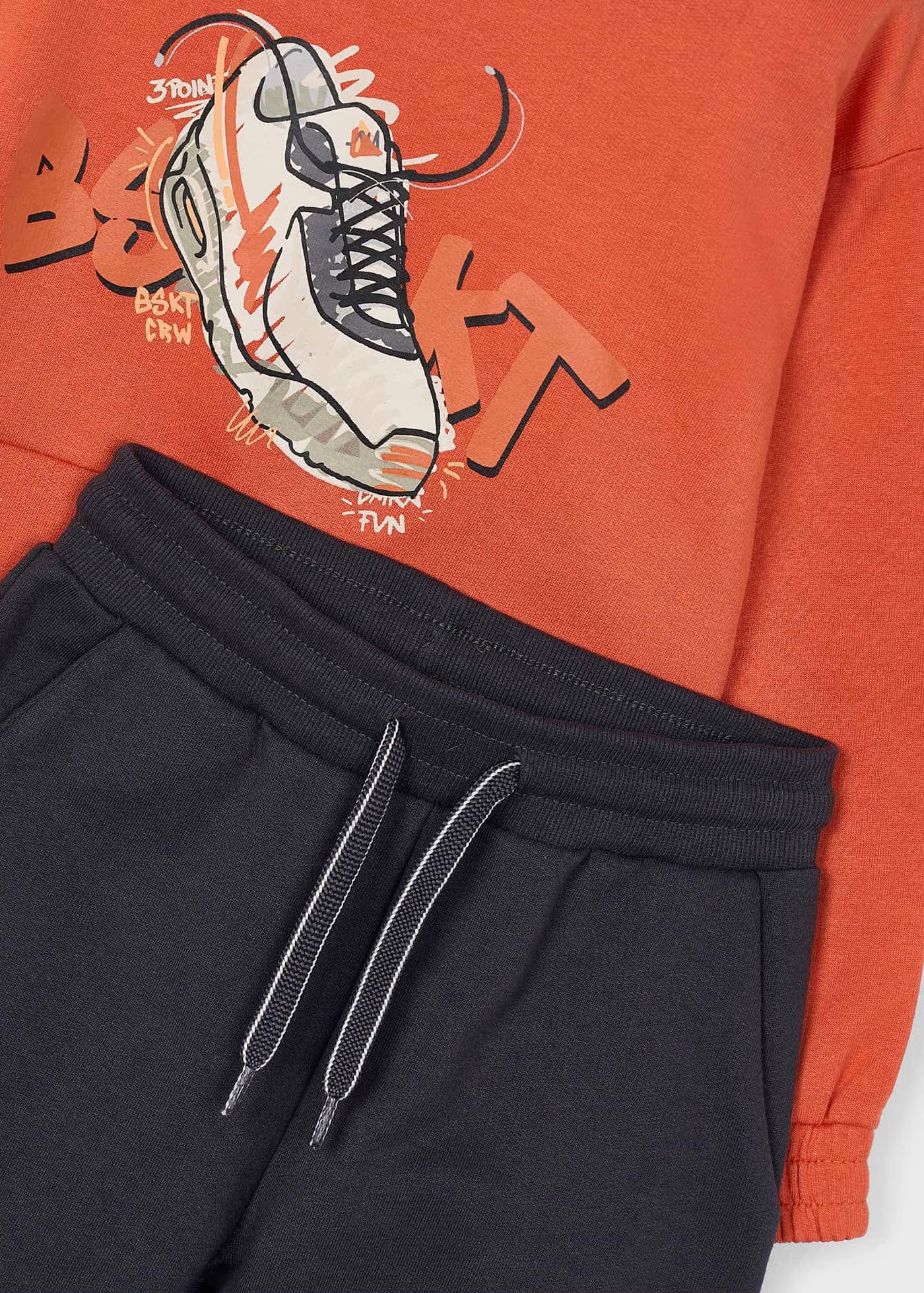 Conjunto Deportivo Sudadera con Gráfico de Tenis y Pants | Mayoral