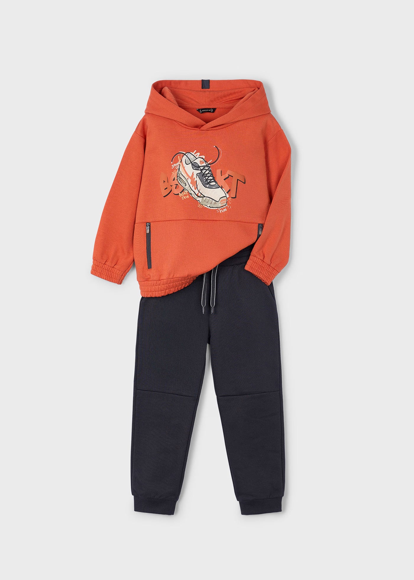 Conjunto Deportivo Sudadera con Gráfico de Tenis y Pants | Mayoral