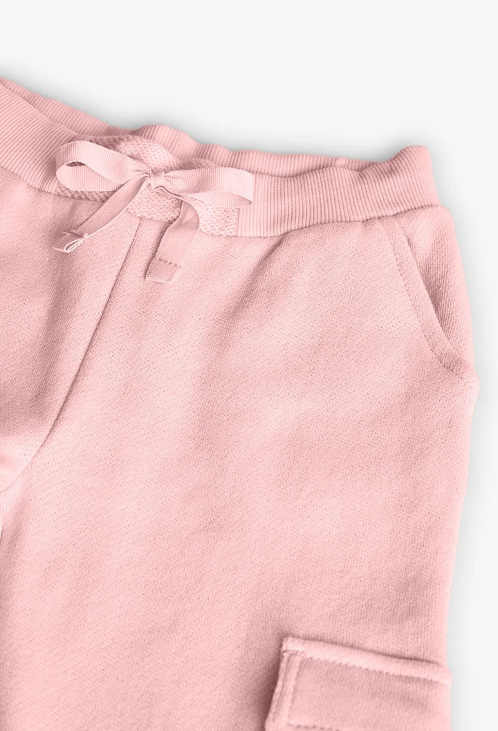 Conjunto rosa de sudadera y pants con parches - Boboli
