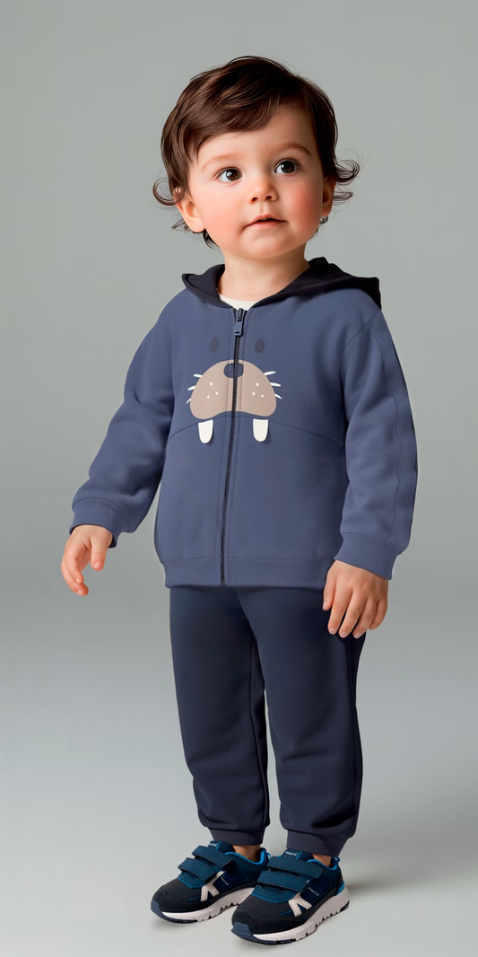 Conjunto de 3 Piezas Sudadera Morsa, Playera y Pants | Mayoral