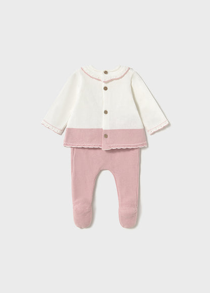 Traje recién nacido rosa - Mayoral